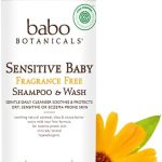 Babo Botanicals Sensitive Baby Fragrance-Free 2-in-1 Shampoo & Wash - with Natural Oat Protein, Shea & Cocoa Butter - EWG Verified & Hypoallergenic - 16 fl. oz.